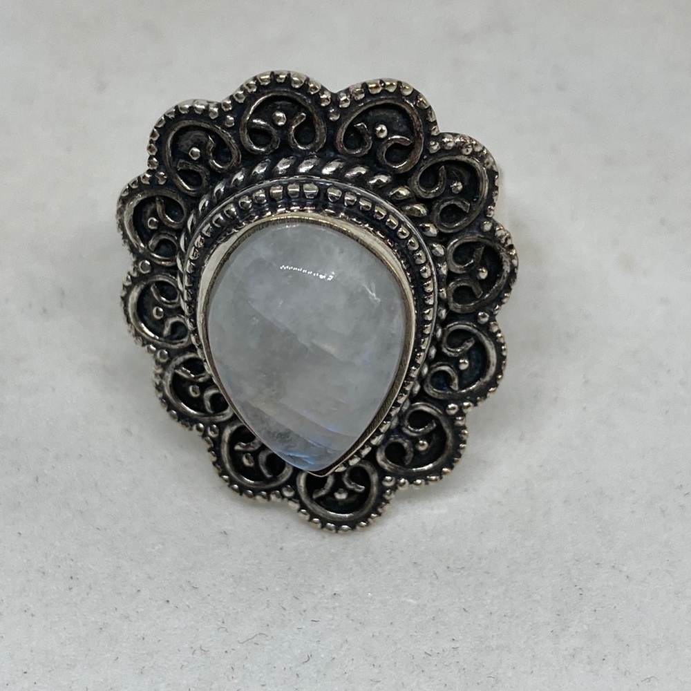 Rainbow Moonstone Ring size 9.25